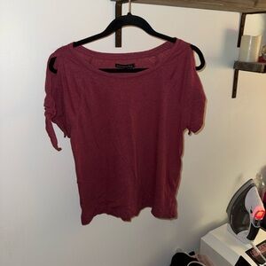 Abercrombie & Fitch Burgundy Tee